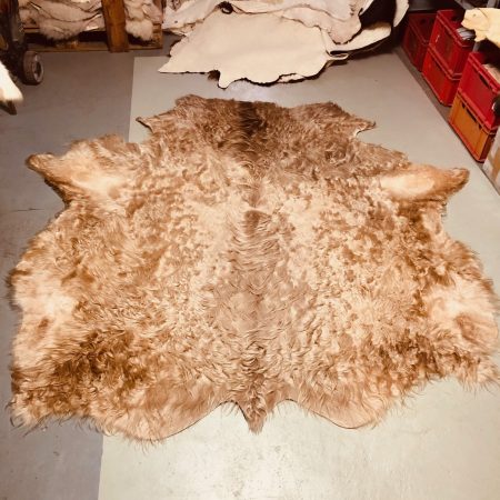 Chromfrei gegerbtes Galloway-Fell – grau  – 210 x 175 cm - Nr 025