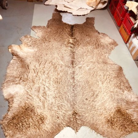 Chromfrei gegerbtes Galloway-Fell – grau  – 245 x 195 cm - Nr 031