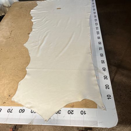 weiße Rindnappa – chromfrei gegerbt – ca. 2,0–2,2 m²