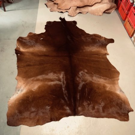 Hochwertig gegerbtes Pferdefell – braun/schwarz – 190 x 150 cm – wunderschöne Optik – Nr 010