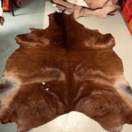 Hochwertig gegerbtes Pferdefell – braun/schwarz – 230 x 175 cm – wunderschöne Optik – Nr 014
