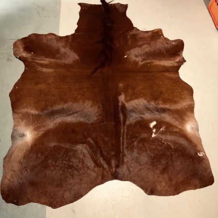 Hochwertig gegerbtes Pferdefell – braun/schwarz – 215 x 155 cm – leichte Scheuerstellen - wunderschöne Optik – Nr 015