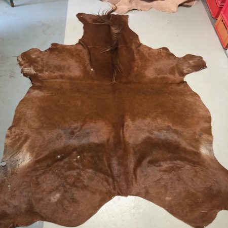 Hochwertig gegerbtes Pferdefell – braun – 230 x 185 cm – wunderschöne Optik – Nr 024